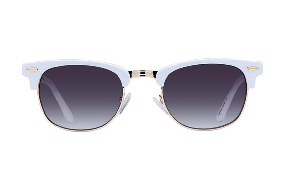 Lunettos Iris White Sunglasses