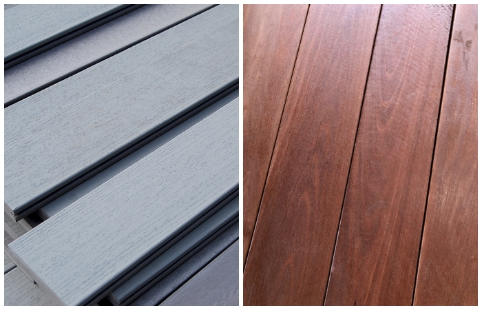 Composite vs hardwood decking