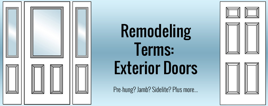 exterior door home remodeling terms