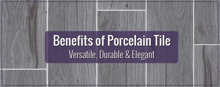 Porcelain tile flooring