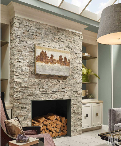 Stacked Ledger Stone Panels