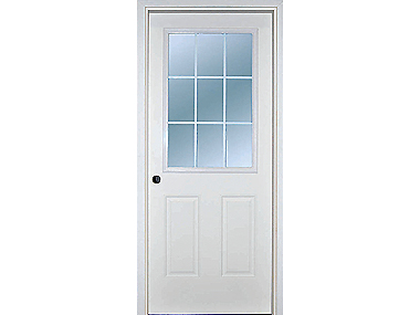 9 Lite Exterior Door