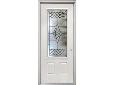 Decorative Glass Exterior Doors