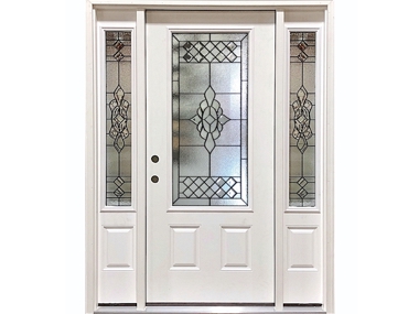 Providence Fiberglass Door with Sidelites