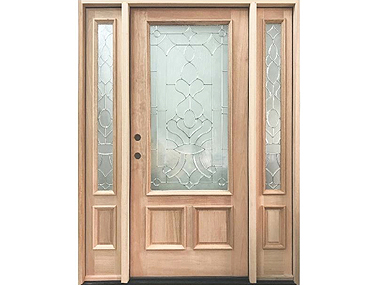 Mahogany Square Top Decorative Door