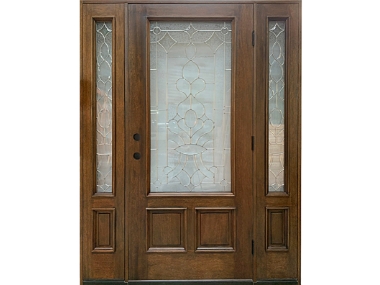 Mahogany Decorative Glass Door (Factory Finished) $1,995