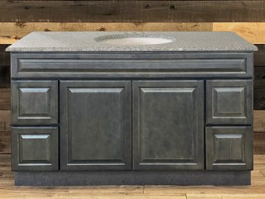 New Castle Gray Bathroom Vanity